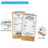 10/20Pcs Check Presenters for Restaurant Mini Clipboard Wood Check Holder Half Page Menu Holder for Restaurant Cafe Check Server