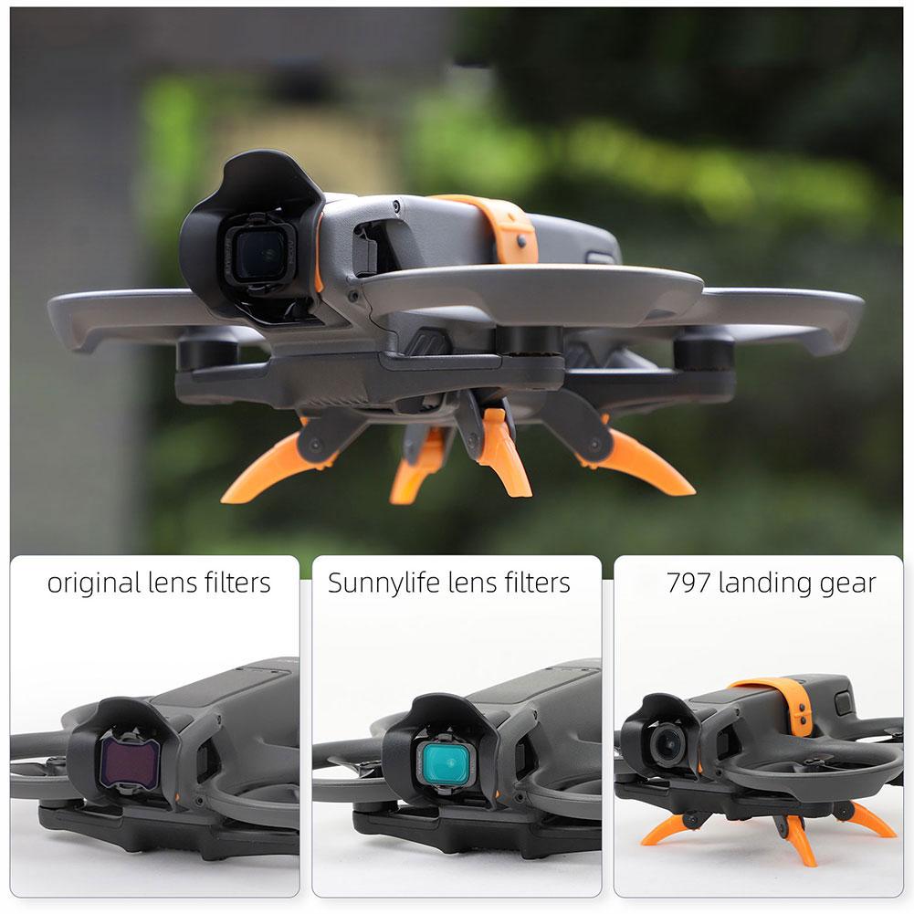 Sunnylife For DJI AVATA 2 Lens Hood Gimbal Protection Anti-glare Lens Sunshade Cover For DJI Avata 2 Lens Hood Drone Accessories