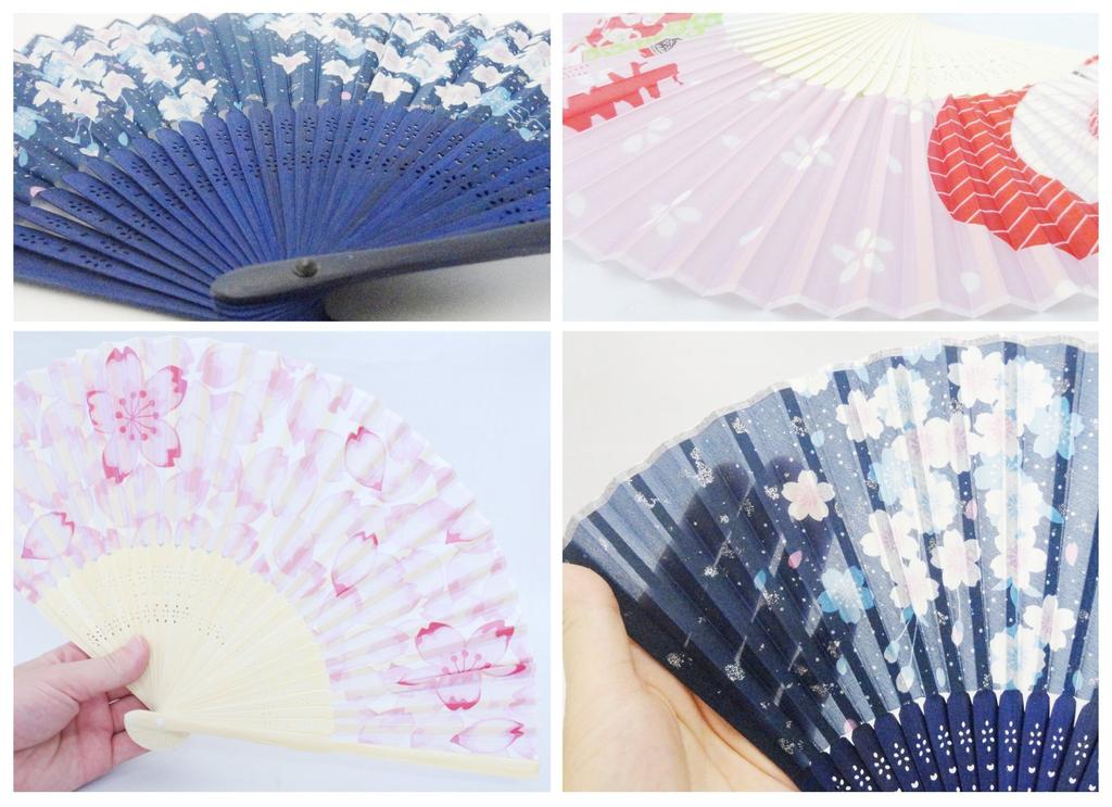 Кёсукэ Веер Чехол и Сумка Японский Набор, Стиль, Юката, Шёлк, Кошка, Розовый, К-109