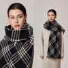 CEENIU Faux Cashmere Double-Sided Twill Scarf Shawl