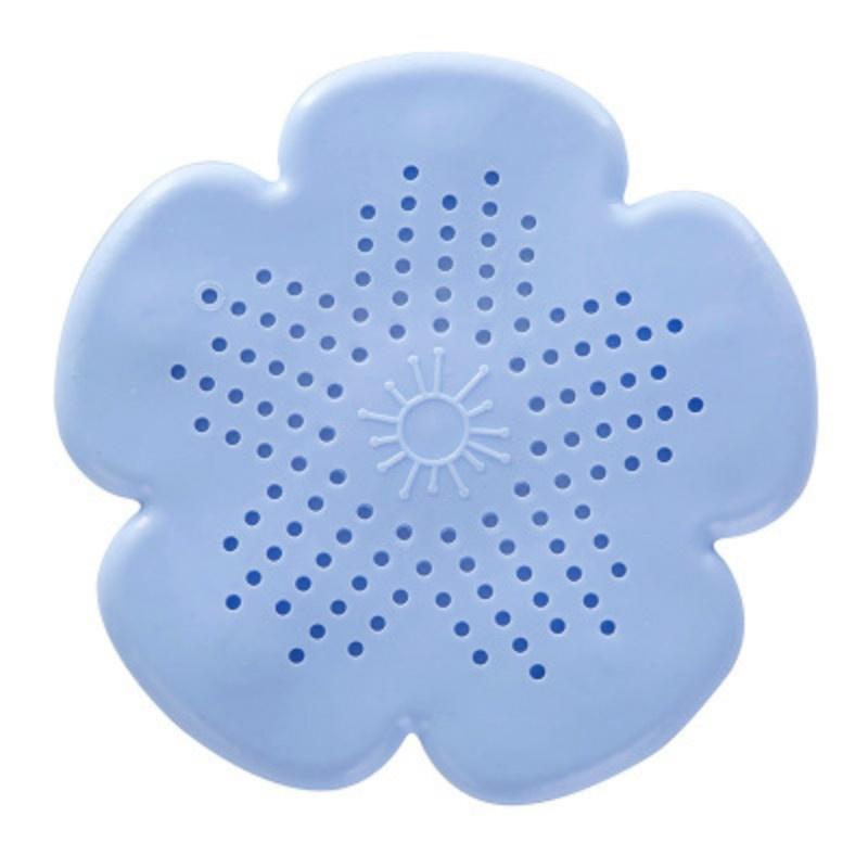 TPR Silicone Flower Shape Sink Plug Sewer Drainage Hair Clogging Bathroom Kitchen Sink Filter Floor