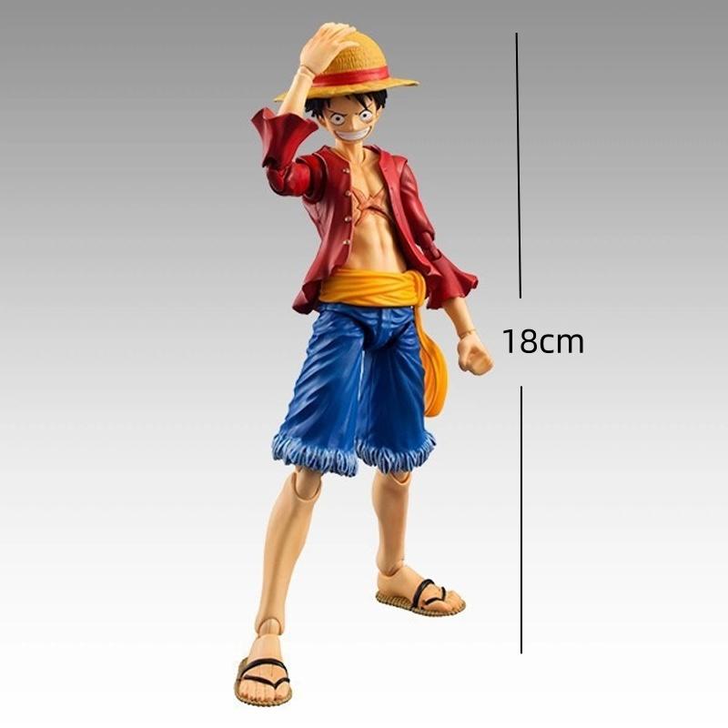 25 см аниме цельная фигурка Рос Луффи ПВХ статуя фигурку Обезьяна Д Луффи классический смайлик модель игрушки для детей Рождественский подарок