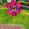 Multistyles Flower Butterfly Windmill Colorful Standing Lawn Flower Pinwheel  Picnic Decor Toys