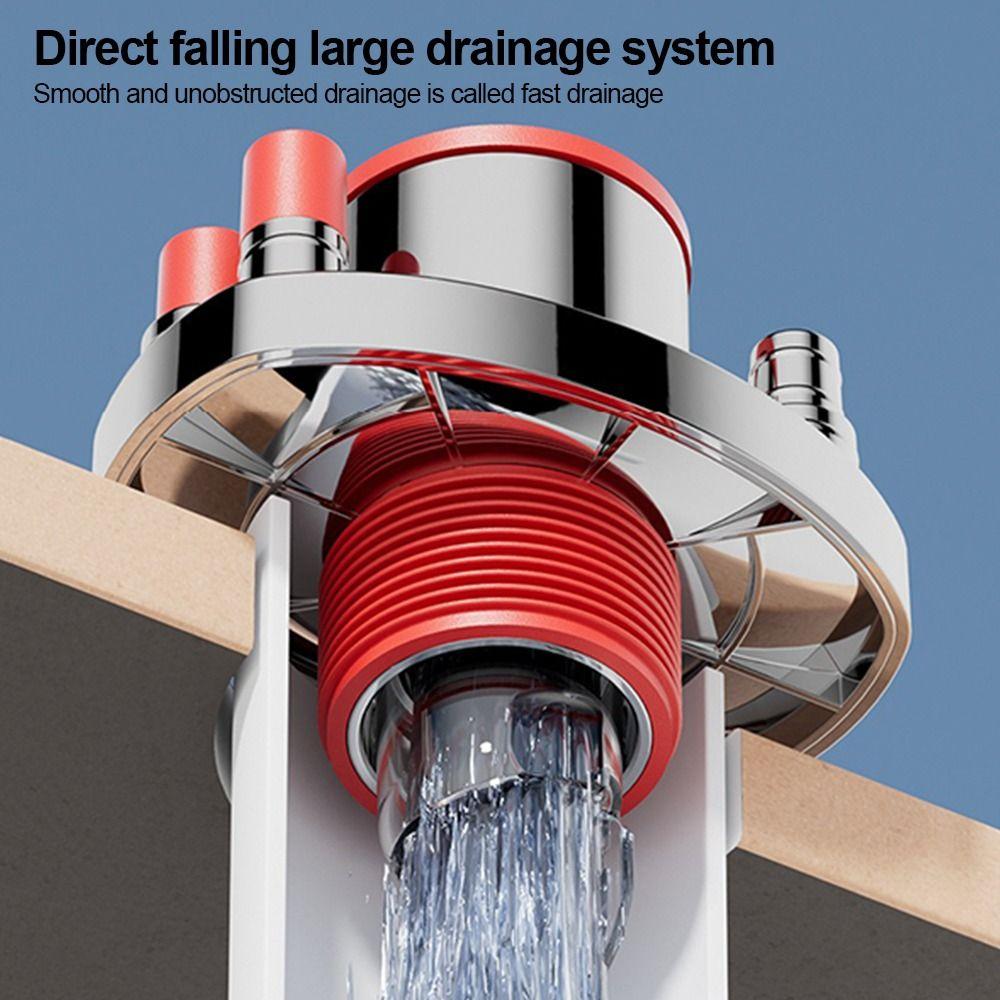 Plastic Kitchen Pipe Connector Odor-Proof Space-Saving Drainpipe Connector Sealing Multi-Functional Multi-port Drainpipe Joints