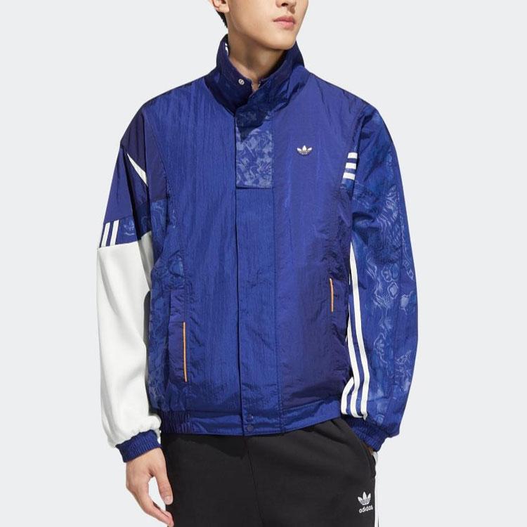 adidas Оригинальные куртки унисекс Victory Blue с воротником-стойкой, средней плотности, другие HH9962
