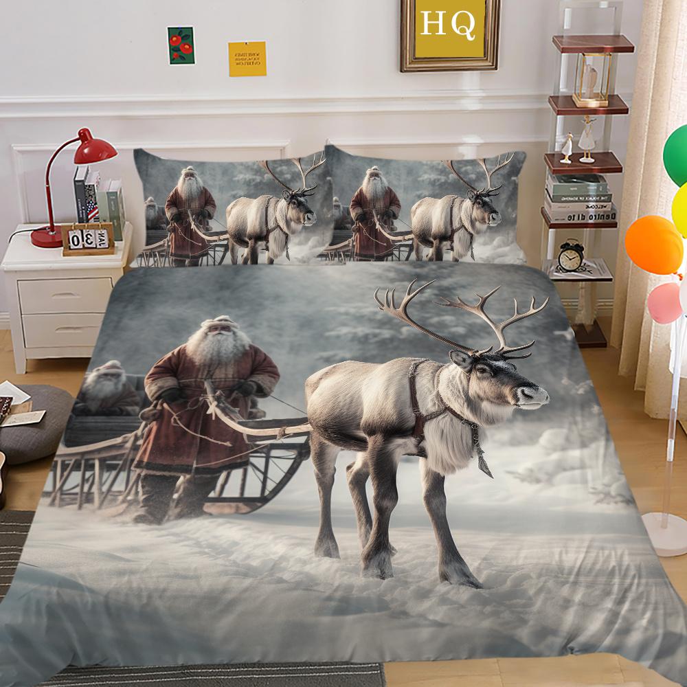 Покрывала с рождественским принтом и 3D декором для спальни, полный размер, микрофибра, высокое качество, дизайн, домашний текстиль для девочек