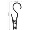 10 Pcs Plastic Multipurpose Hanging Clips Lightweight Storm Proof Lockable Tent Tarp Hook Clips Black Camping Hooks Camping Tent
