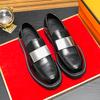 Spring Autumn New High-quality Handmade Sole Men's Loafers Low Top Massage Sole Men's Business Casual Shoes Commuting Work Shoes