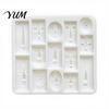 Artistic Face Shape Fondant Cutter Art Styling Baking Mold, Multi-grid Flexible Geometric Texture Tray, Creative DIY Dessert Making Supplies Abstract