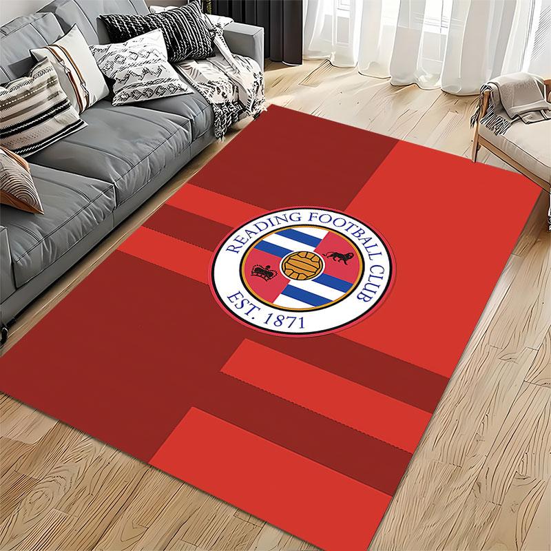 Red Reading Football Club Carpet suitable as a non-slip mat for the living room or bedroom sofa