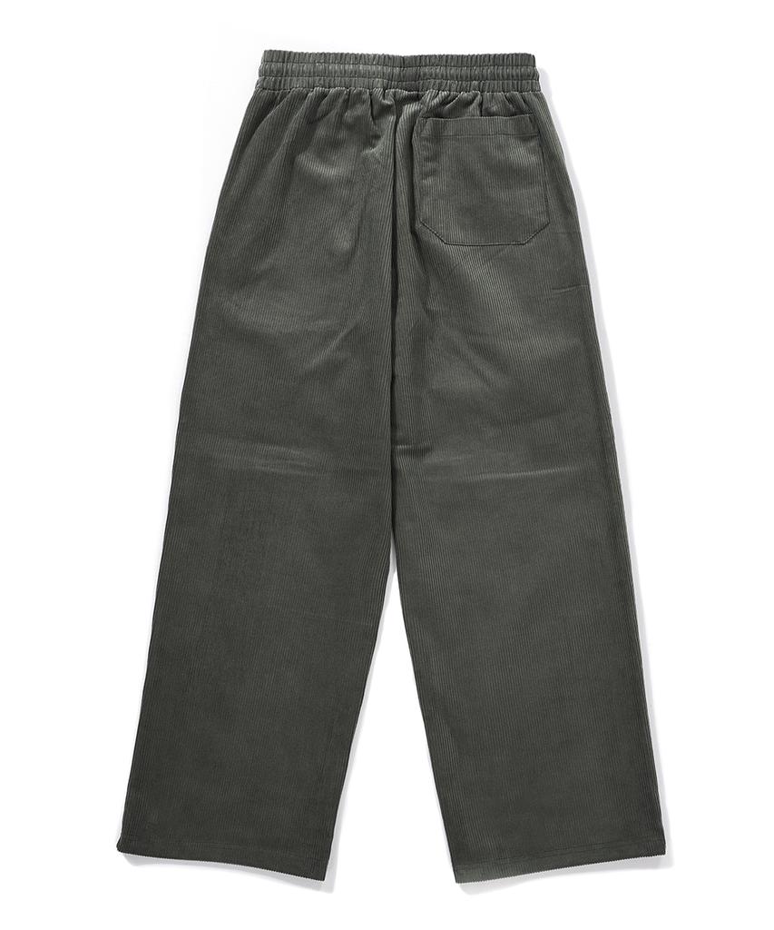 GAKKAI UNIONS One-Pleat Corduroy Pants Dust Olive