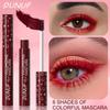 8-цветная тушь для ресниц Ultra Length Volume Colorful Mascara Стойкая водостойкая тушь для ресниц, не размазывается, идеально подходит для вечеринки, Хэллоуина, сценического макияжа