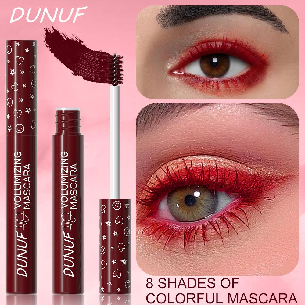 8-цветная тушь для ресниц Ultra Length Volume Colorful Mascara Стойкая водостойкая тушь для ресниц, не размазывается, идеально подходит для вечеринки, Хэллоуина, сценического макияжа