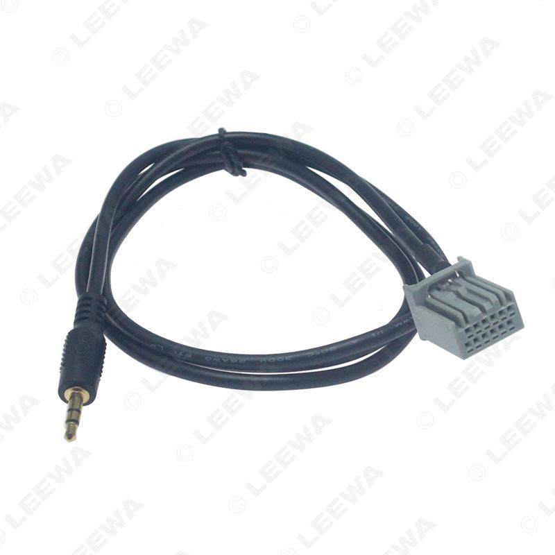 Compatible 09-12 Honda City AUX 3.5mm Audio Adapter Cable for CD Player and Speaker Connection.