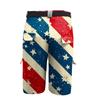 Мужские рабочие шорты с принтом Дня независимости и несколькими карманами