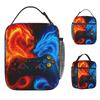 Game Controller Funny Lunch Bag For Girls Designer Lunch Box Vintage Outdoor Picnic Cooler Bag Portable Insulated Oxford Thermal