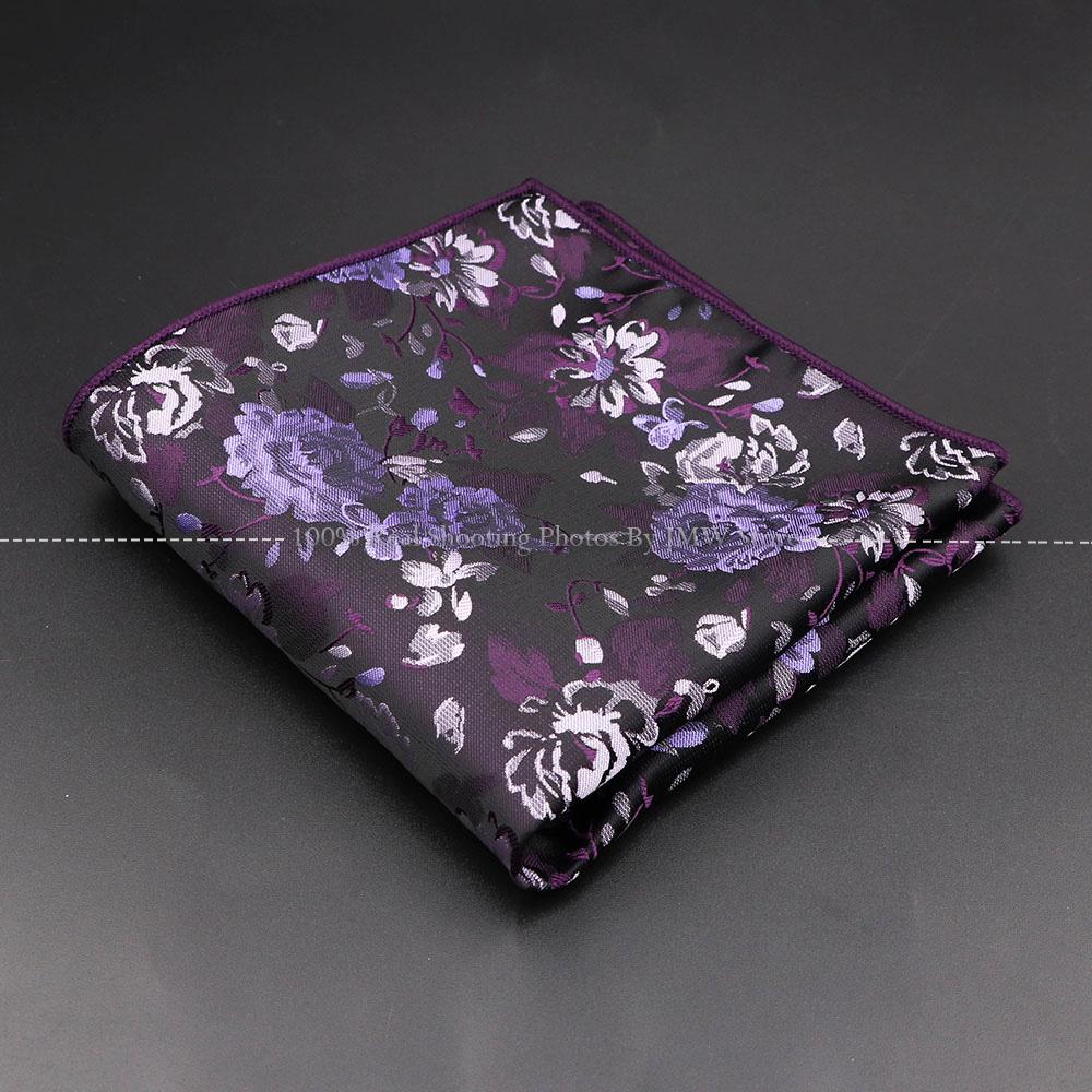 High Quality Men Handkerchief Red Blue Rose Floral Constellation Designed Wave Lines 26cm Width Tuxedo Suit Shirt Pocket Square