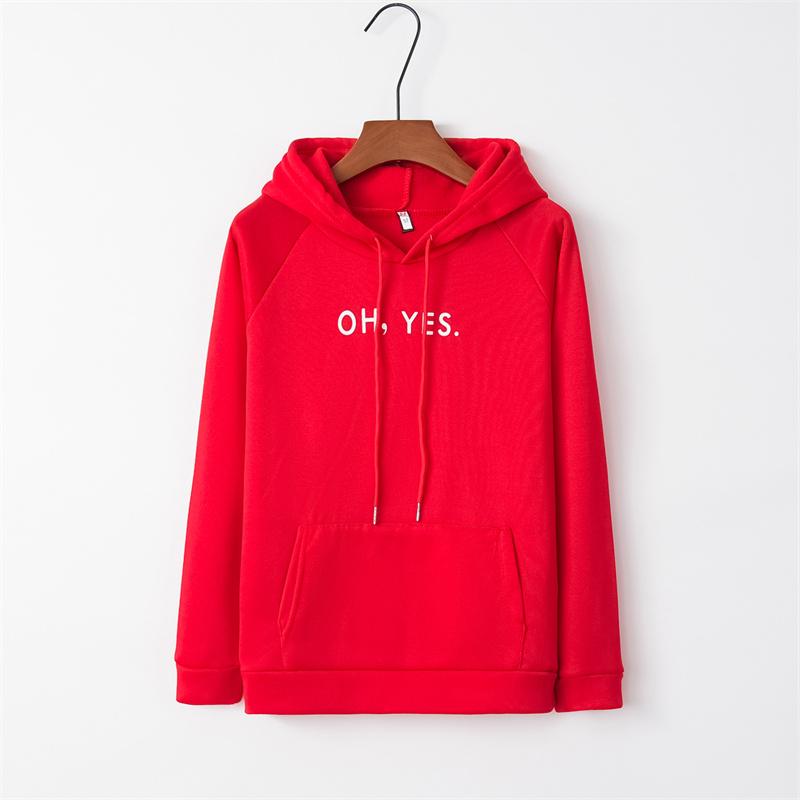 Осенне-зимняя одежда с капюшоном, новая повседневная свободная женская толстовка в стиле Харадзюку с буквенным принтом, корейские модные пуловеры с длинным рукавом