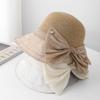 Women's Bucket Hat With Big Bow Summer Hat Fisherman Cap Sunscreen Sun Hat Female Sunhat Lady Fashion Sunhat Outdoor