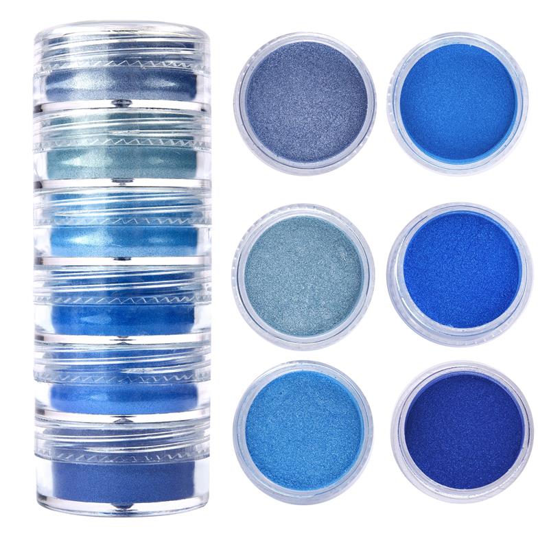 Набор из 6 цветов, перламутровый порошок слюды, эпоксидная смола, краситель, пигмент, жемчужный порошок, материал для самостоятельного изготовления, наполнитель из эпоксидной смолы
