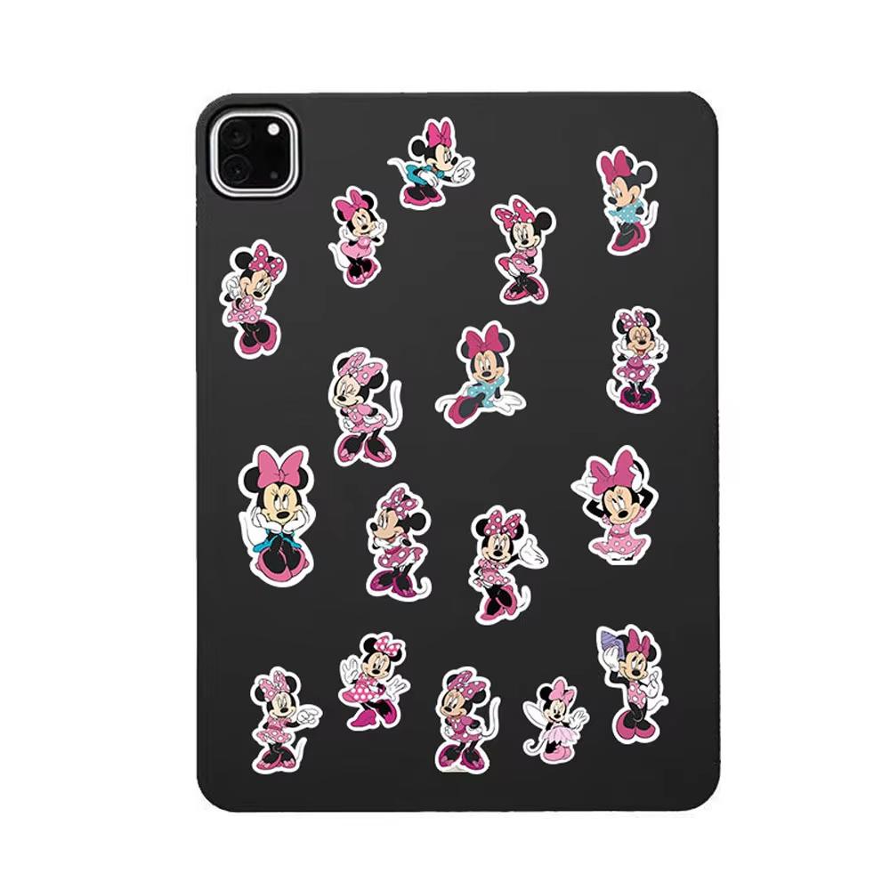 MINISO 65 шт. Мультяшные наклейки Disney Микки Маус и Минни Маус, Милые DIY Наклейки для ноутбука, багажа, скрапбукинга, велосипеда, водонепроницаемые, игрушки