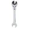 14mm 7.5 Inch Flare Nut Wrench Open End 72 Teeth Ratchet Flexible Head Wrench for Fuel Brake AC
