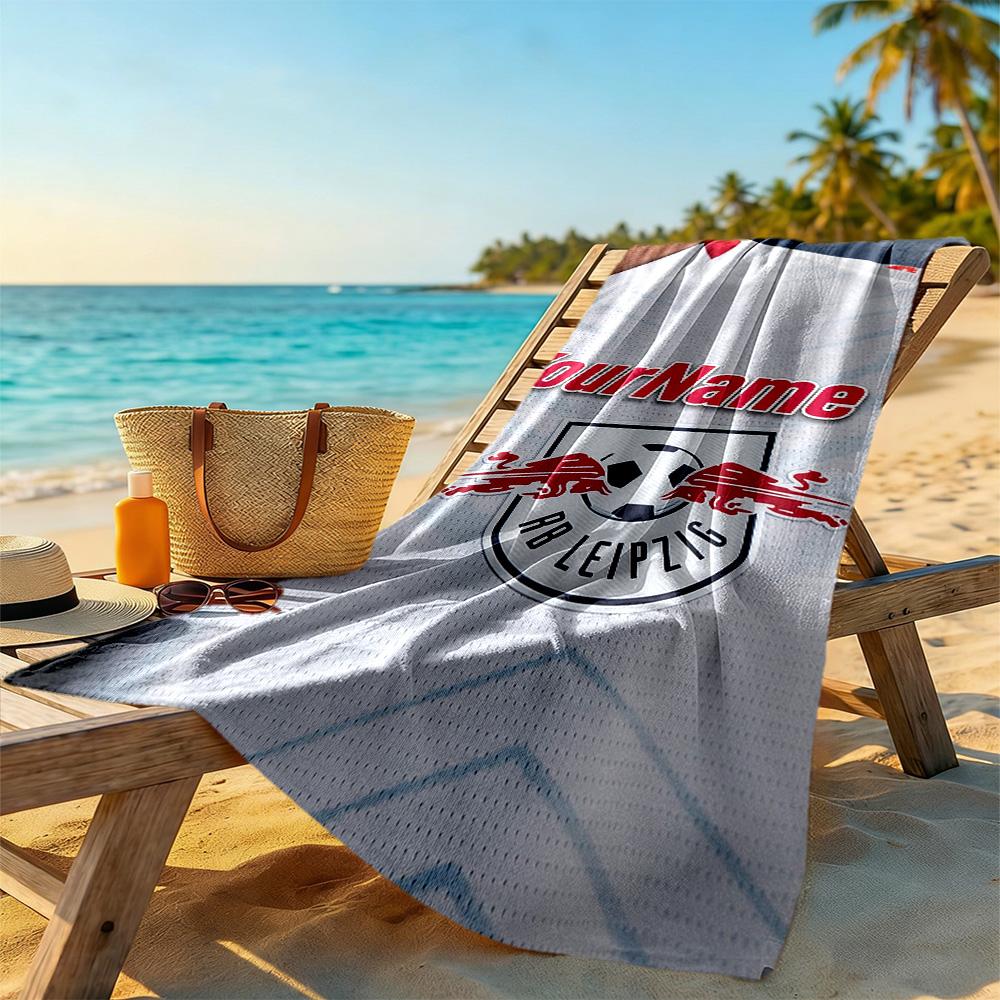 Rb Leipzig Customizable Name Beach Towel Super Soft Absorbent Portable For Swimmingbeachcamping Travel Beach Accessoriesgym