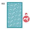 New Self-Adhesive Silk Screen Stencils for Polymer Clay Leaf Flower Decor Reusable Mesh Transfer Printing Earring Jewelry Making