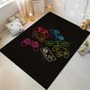 Colorful Gaming Controllers Design Rug Non-slip Rug Suitable for Living Room and Bedroom Sofas Sofas