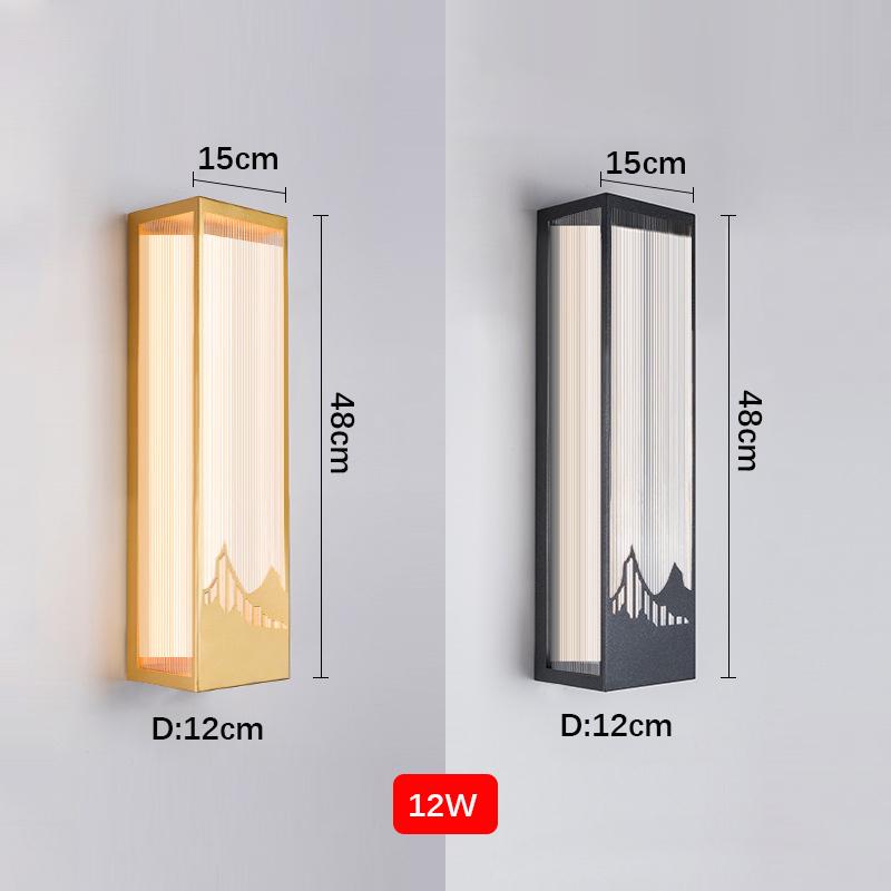 Уличный водонепроницаемый настенный светильник Столб Порожный светильник Колонна ворот Садовый настенный светильник Наружный балконный фара Освещение