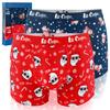 Lee Cooper Bokserki Męskie Świąteczne 2 Sztuki Bawełna Wzór Mikołaj