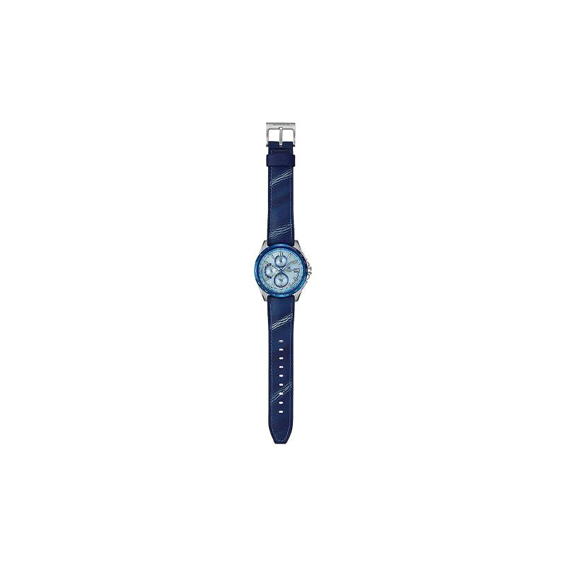 Casio Серия OCEANUS - многофункциональный циферблат-диск, кварцевый механизм, кожаный ремешок, японские и корейские часы, мужские часы, синие OCW-T2600ALB-2AJR
