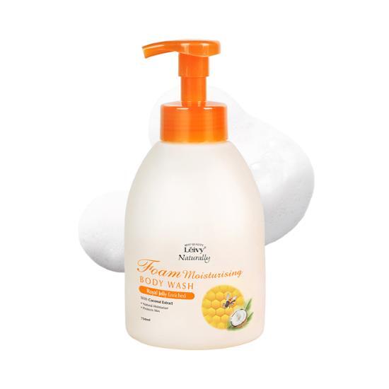 Leivy Парфюмированная пена для мытья тела 750 мл 3 вида (Козье молоко/лаванда/маточное молочко)