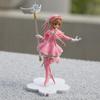 Аниме Lovely Pink Card Captor SAKURA Фигурки Модели Фигурка из ПВХ Модель автомобиля Украшения для торта Волшебная палочка Игрушки для девочек Подарок