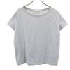 French Sleeve T-shirt XS Gray Stretch Plain Women Used