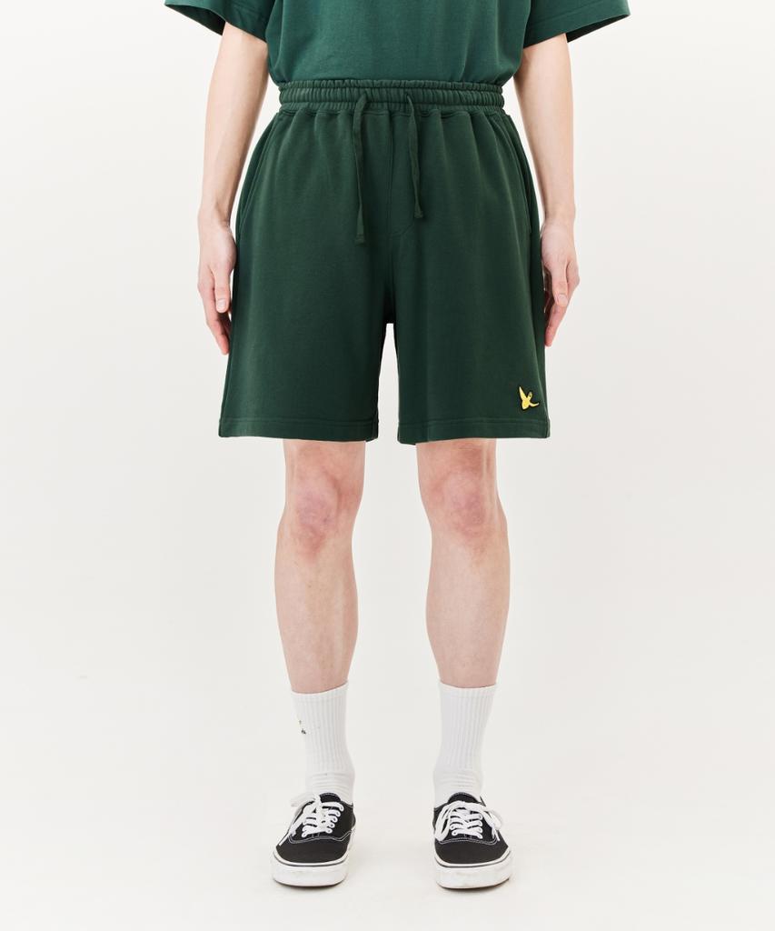 MARK GONZALES Angel Wappen Sweat Shorts - D/Green