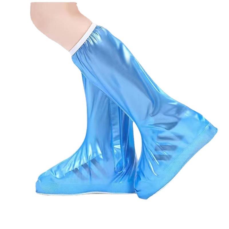 1 Pair PVC Women Shoe Covers Thickened Convenient Zipper Style Rain Protectors