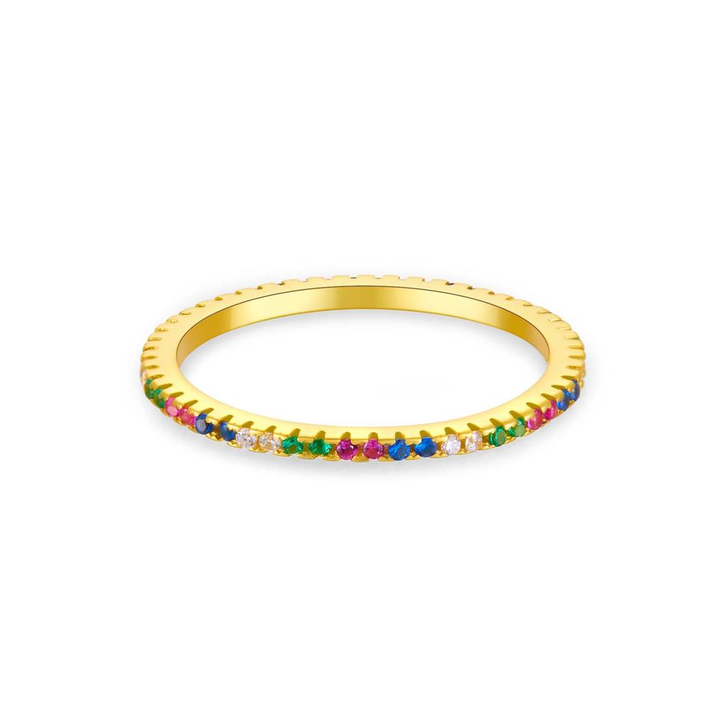 ANDYWEN Многоцветные кольца из стерлингового серебра 925 пробы, радужные, черные, белые роскошные женские украшения для 2023 года, ювелирные изделия из рок-панк-кристалла