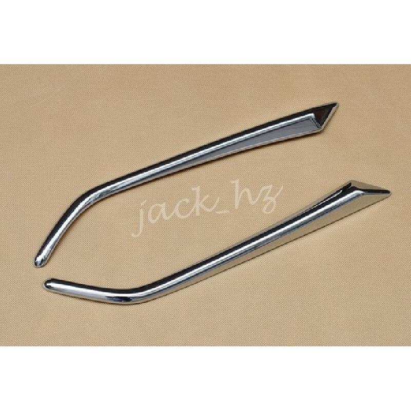 Chrome Front Bumper Fog Light Cover Strips For Mazda CX-3 2016-2024