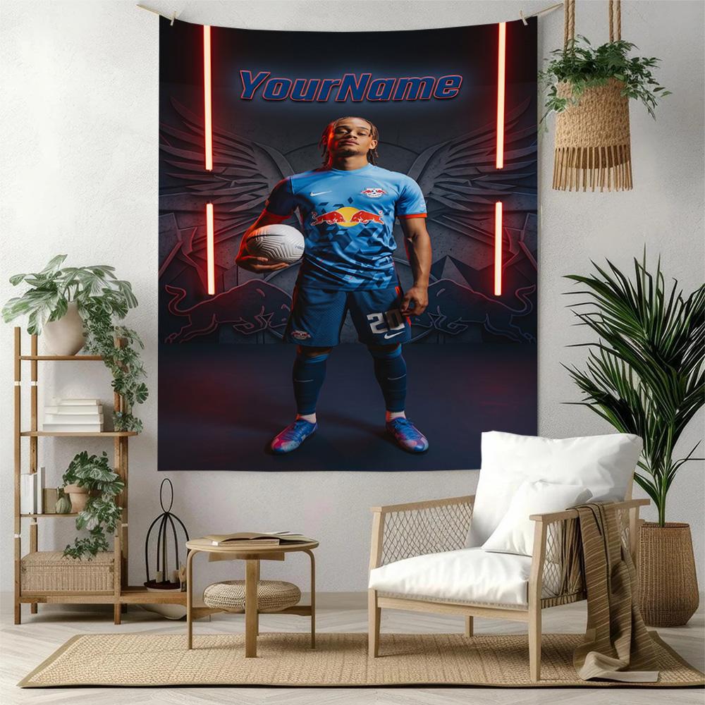 Rb Leipzig Custom Your Name Wall Decor Tapestry Art For Pet Memorial Birthdaywedding Party Backdrop Family Gift