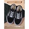 Vans Классические кеды на шнуровке с клетчатым принтом для детей, скейтбордические, черные с белым, Детские VN000W9T6BT