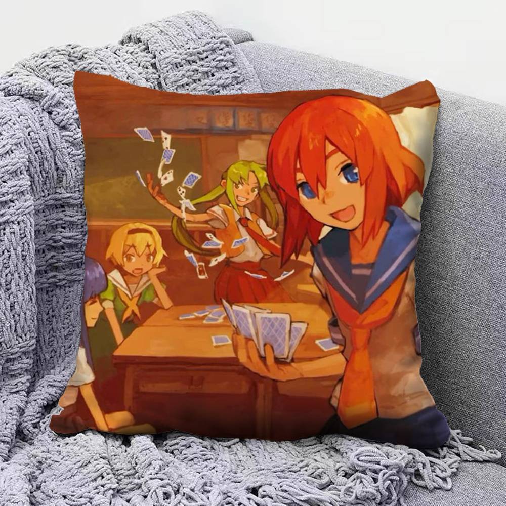 When They Cry - Higurashi Anime Girl Pillow Covers, Home Sofa Cushion Covers And Aecorative Custom