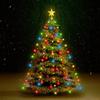 Day and Night - Day and Night Network of Christmas Tree Lights 150 Colorful LEDs 150 Cm