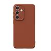 Мягкий матовый чехол для телефона Samsung S25 Ultra S24 Plus S23 S22, внутри фланелевый противоударный чехол-бампер из жидкого силикона