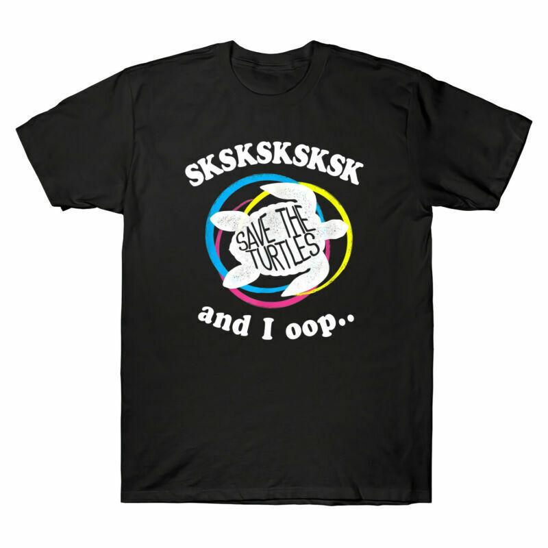 Short I Unisexs Cotton And Tee Oop The Sleeve TShirt Save Gift Sksksk Turtles