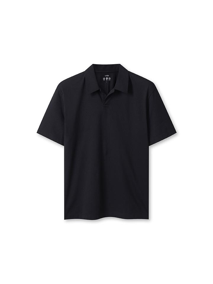 Top Ten Men'S) Quick-Dry Slit Collar Polo Shirt_Msf2Tt1001