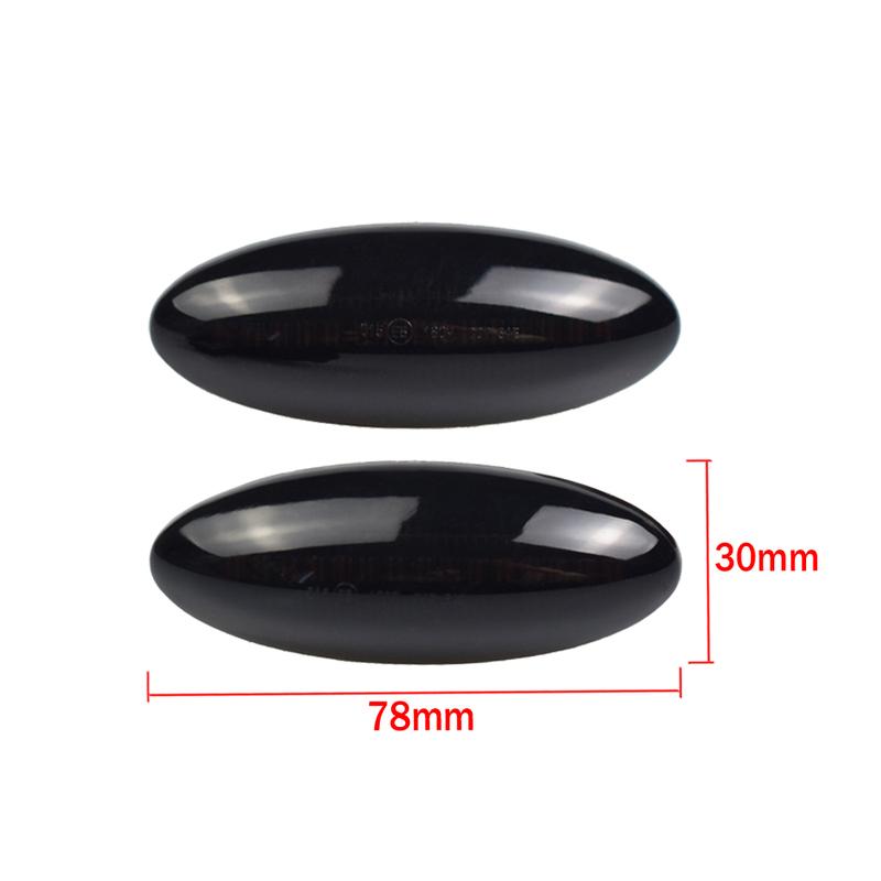 2pcs Dynamic LED Side Marker Light Turn Signal Indicator Repeater Light Fit For Toyota Yaris COROLLA Auris Mk1 E15 RAV4 Mk3
