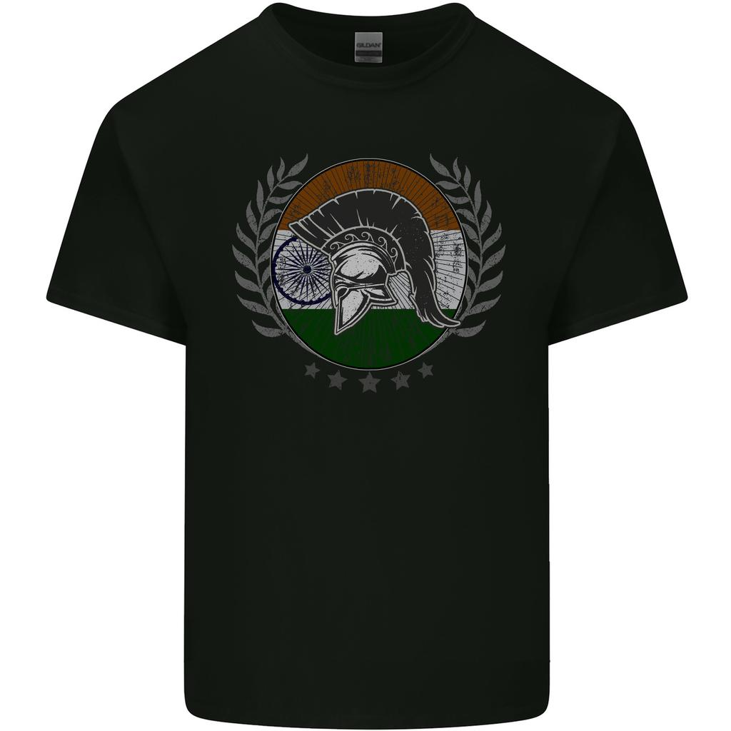 India Bodybuilding Flag Gym Training Indian Unisexs Light Cotton TShirt
