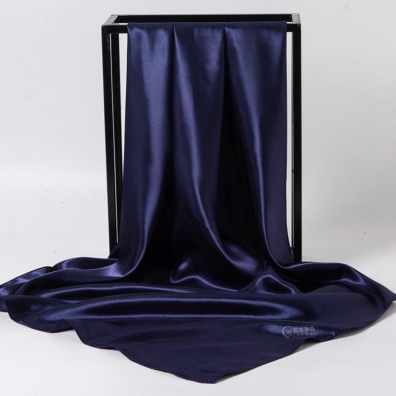 Весна/лето Новый женский шелковый шарф 90 * 90 см Имитация шелкового твила квадратный шарф Модный принт большой квадратный шарф профессиональный шарф