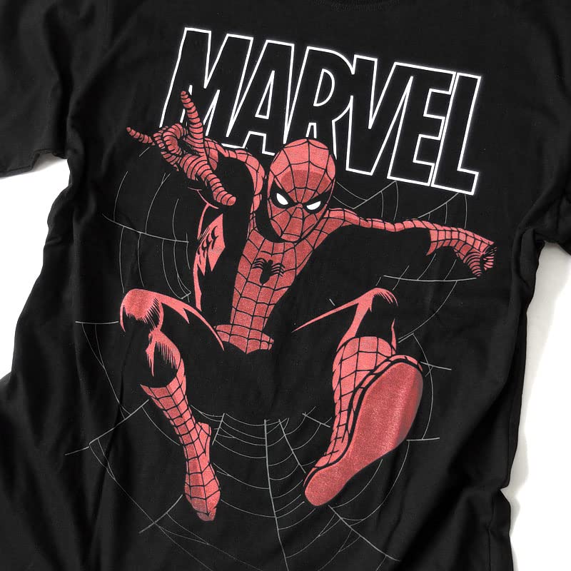 EVERSOUL Marvel Avengers Captain America Venom Short Sleeve T-Shirt, Men's Black, Size L [Parallel Import]